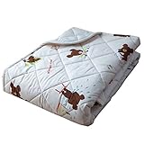 【日本製 西川リビング】くまのがっこう ベビーよちよちマット 140×140cm 洗える 滑り止め加工