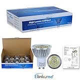 Elinkume LED GU10 Light Bulbs 6 Watt Warm White 110 Volt LED spotlight bulbs(Pack of 10) [並行輸入品]