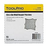 Toolpro 4 x 4インチウォール修理パッチのパッチ – 10パック
