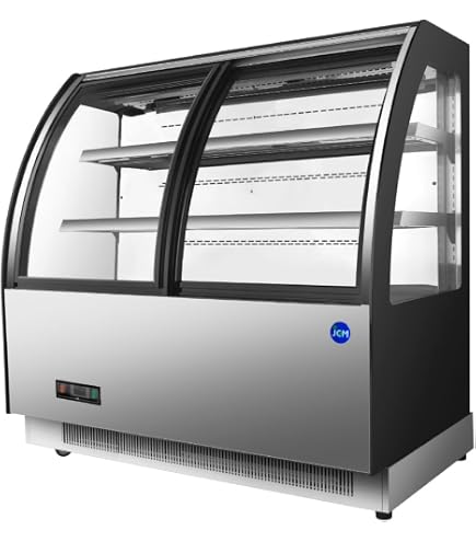 Amazon | JCM 対面冷蔵 ショーケース（前開き ラウンド型） JCMS-147TF