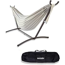 Amazon.co.jp: Susabi ハンモック 高級 ダブルサイズ スタンド