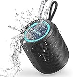 SOWO Bluetooth スピーカー 小型 IPX7防水 高音質 360°サウンド 重低音 マイク内蔵 おしゃれ Led ライト Typ