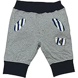 【H28年春夏物】 nico hrat(ニコフラート) 製品洗い加工済み 42/2天竺ストライプハーフパンツ 80cm/MG NO.B-261002