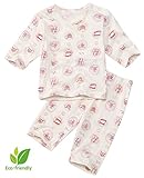 【あるこんたるこん】〈J＆T〉ベビー ルームウェア エリゼ キッズ 7分袖 ハーフパンツ ジュニア 女の子 コットン100％ パジャマ (100)