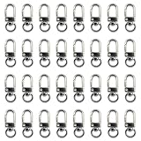 ナスカン シルバー 30個 薄型 キーホルダー パーツ アクセサリー 金具 ファイニエ （AP0477）