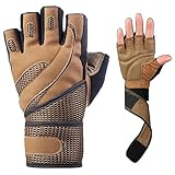 Giantree 重量挙げジムトレーニング スポーツフィットネス手袋 耐衝撃性ノンスリップ通気性耐久性 エクササイズ用品 手首ラップ