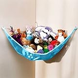 Dozenegg Stuffed Animal & Toy Organizer Hammock Pet Net Blue Net and Trim [並行輸入品]