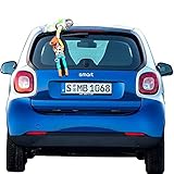 SCLYX 車用外装品 車外装 車ステッカー 車エンブレム ウッディぬいぐるみ バズライトイヤーぬいぐるみ 車飾り かわいい カッコいい おもしろい 癒し 車デコレーション 自動車 汎用＃20083 (ウッディを救うバズセット)