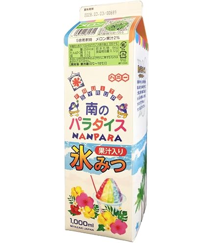 かき氷シロップ 10本セット もも味 南のパラダイス 業者向け Amazon.co.jp: ハニー かき氷シロップ 氷みつ 南のパラダイス もも味