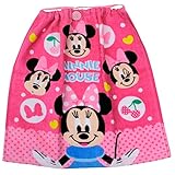 保育園 エプロン タオル おりこうタオル ディズニー ミニー チェリーリボン 約34×35cm お名前タグつき