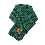 （シャイニング　ガールズ）shining girls 襟巻き マフラー ネックウォーマー 秋冬 防寒 防風 スカーフ 子供用 ベビー 幼児 ニットスカーフ カジュアル 可愛い (グリーン)