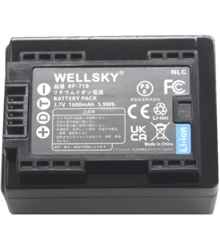 Amazon | WELLSKY BP-727 互換バッテリー [ 純正品と同じよう使用可能