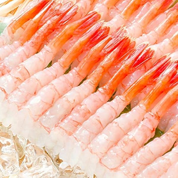 Amazon | 無頭 あまえび 尾付き 20尾入り 甘えび 冷凍 トレー