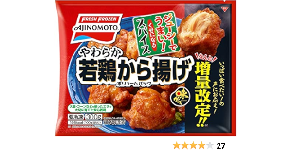 値下げ 送料無料 冷凍商品 味の素 やわらか若鶏から揚げ ボリュームパック 300g 18袋入 公式通販 Farmerscentre Com Ng