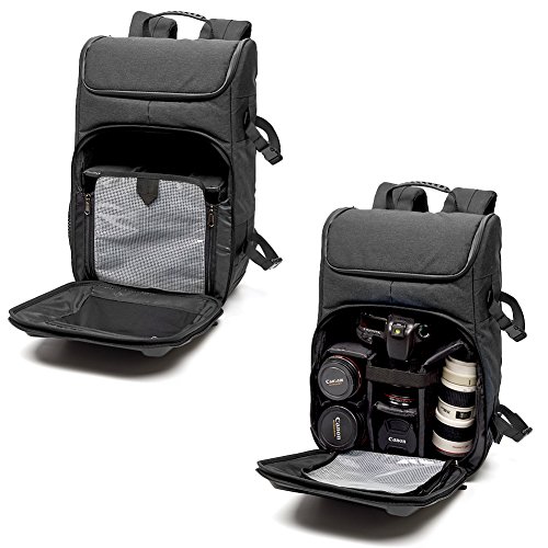 Evecase カメラバッグ 一眼レフ リュック シェル カメラケース バックパック レインカバー付 アウトドア 旅行に最適 の価格比較 Heim ハイム