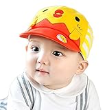 【SEBLES】ベビー 赤ちゃん 男の子 女の子 ユニセックス キャップ 帽子 コットン 綿 キャラクター ヒヨコ ひよこ カラフル 可愛い(タイプB)