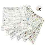 赤ちゃんタオル ガーゼハンカチ ベビーハンカチ ベビービブ 自然綿タオル 柔らかいタオル 赤ちゃんハンカチ 新生児ハンカチ 柔らかい肌触り 細菌防止 洗濯可 6層ガーゼ 綿100％ 六枚セット