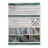 Dovewill 全3サイズ　DIY　ガーデニング　セメント　レンガ　道路　成形　舗装　金型　モールド　プラスチック製　 - 40 * 40 * 4