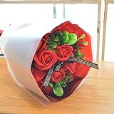 [florence du]ソープフラワー バラ花束 ブーケ型 レッド プレゼント ギフト 母の日 贈り物
