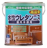 和信ペイント 水性ウレタンニス 屋内木部用 高品質・高耐久・食品衛生法適合 チーク 0.7L