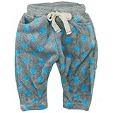 【冬物】OFFICIAL TEAM(オフィシャル チーム) フリースドット柄ルームウェアーパンツ 90cm/BLUE DOT NO.OT-15AW-808