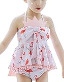 EOZY 水着 女の子 セパレート キッズ 女児 子供用 スイムウェア 可愛い スイミングウェア ワンピース 水泳帽 ショーツ3点セット 120