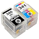詰替えインク BC-341/340 計2本【カラー1本+顔料ブラック1本】＝【BC-341(C/M/Y)+BC-340(顔料)】 CANON キャノン 互換 詰替え インク 【TOP TANK製 別途、純正のカートリッジが必要です