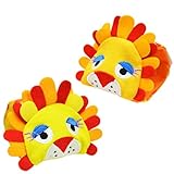 babyprice Baby Rattles Jingleリストバンドwithサウンド動物ライオン装飾明るい色1ペア