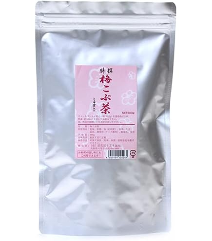 Amazon.co.jp: 浪速昆布茶本舗 梅昆布茶 業務用 しそ葉入り 500g