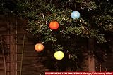 Mini Hanging Led Tea Light Lantern Rice Balls Choice Of Colours/Sets