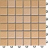 TOTO 屋外用ジョイントタイル バーセア MNシリーズ 10枚セット サニーベージュ AP01MN01UFJ (MN0110) 小タイルタイプ