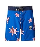 (ボルコム) VOLCOM キッズ水着・ボードショーツ Freedom Elastic Boardshorts (Little Kids/Big Kids) Blue True XL n/a [並行輸
