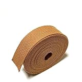 ECOKIJI(エコキジ)薄手 カバンテープ 厚み約1.4mm 綿ぽいポリエステル(幅32mm(長さ5m)アンバー(KTS32A5)