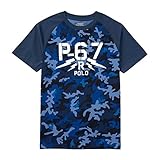 POLO RALPH LAUREN (ポロ ラルフローレン) Tシャツ 男の子 キッズ 子供服 半袖 カモフラージュ 迷彩柄 子供 春夏 7(6～7歳) [並行輸入品]