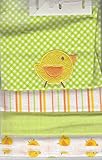 Buster Brown 4 Flannel Blankets (Green Duck) by Buster Brown