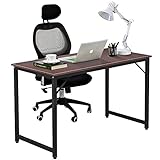 DlandHome オフィスデスク 机 パソコンデスク(幅100×奥行50×高さ75cm) テーブル 勉強机 大人 ワークデスク