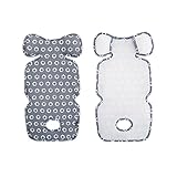 [BEBENUVO]ベビーカー、チャイルドシート、キャリア、クールシート、ライナー、乳児用、3Dエア、メッシュ素材、あせもの予防、換気、通気性、衛生、快適な夏の必需品、韓国の製造、ハンドメード (六角