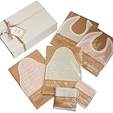 pasima パシーマ ベビーギフト 出産祝い6点セット 汗とりパット スタイ ハンカチ 6点セット ガーゼ 綿 コットン 日本製 (ミックス)