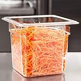 YBS 1/6サイズ ポリカーボネート フードパン 深さ6インチ クリア 6個パック