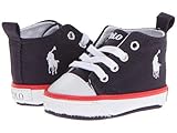 (ポロラルフローレン) Polo Ralph Lauren キッズカジュアルシューズ・・スニーカー・靴 Harbour Hi (Infant/Toddler) Navy Canvas/Red 1 In