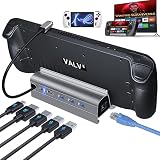 ドッキングステーション スチームデッキ対応 6イン1 USB Cハブ スチームデッキドック HDMI 2.0 4K@60Hz 1000Mギガビットイーサネット USB-A 3.0 フルスピード充電USB-Cポート バルブスチームデッキ-HB0603用