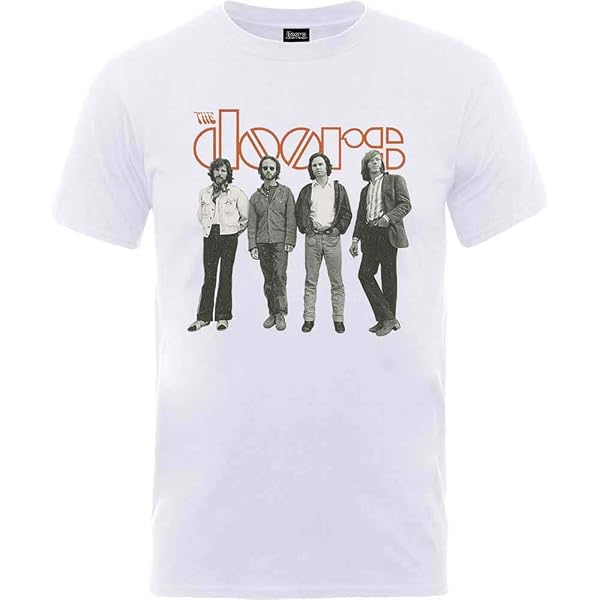Rockoff Trade Men's The Doors Vintage Graphic T-Shirt (Black, Large) - View #3
