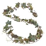 Factory Direct Craft 12 Feet of Artificial English Ivy Leaf Garland for Home Decor and Displaying [並