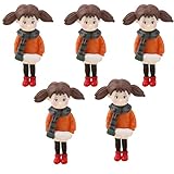 【ノーブランド品】ガーデンDIY 盆栽 ドールハウス ミニチュア マイクロ 風景 装飾品 アクセサリー 庭の装飾 インテリア 5個 女の子 ドールハウスの装飾