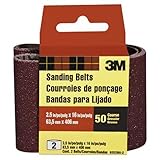 3M 9252NA-2 Heavy Duty Power Sanding Belts, 2.5-Inch by 16-Inch, Coarse Grit, 2-pack [並行輸入品]
