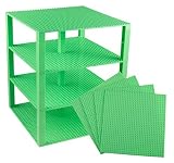 (16 - Pastel Green) - Classic Baseplates 25cm x 25cm Brik Tower by Strictly Briks 100% Compatible wi