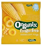 Organix Finger Foods Sweetcorn Rings 7+ Months Stage 2 20g - Organixフィンガーフードのスイートコーンリング7+ヶ月のステージ2 20