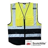 Salzmann 3M スコッチライト　反射ベスト　イエロー＋ネイビー