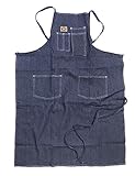 BEN DAVIS MADE IN USA ベンデイビス デニム地 ワークエプロン コットン100% (フリーサイズ(男女兼用), デニム)