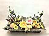 和のプリザーブドフラワー 鶴雅　竹玉飾りに華 プリザーブドフラワー